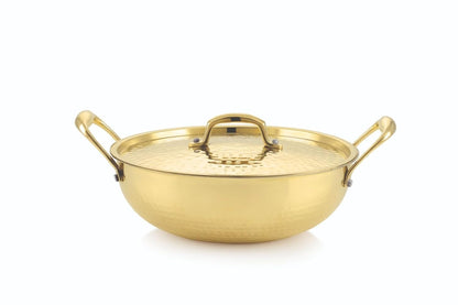 Tosaa Jalkumbh Brass Kadai Lid - 24 CM (2550 ML)