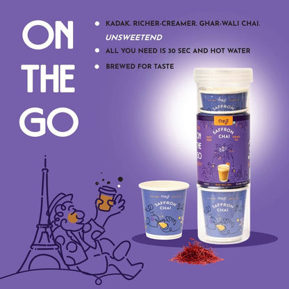 Cup-Ji Saffron Chai Premix Cups - 7 Cups