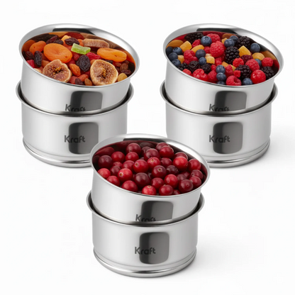 Kraft Stainless Steel Pari Vati/Katori Set of 6 pc