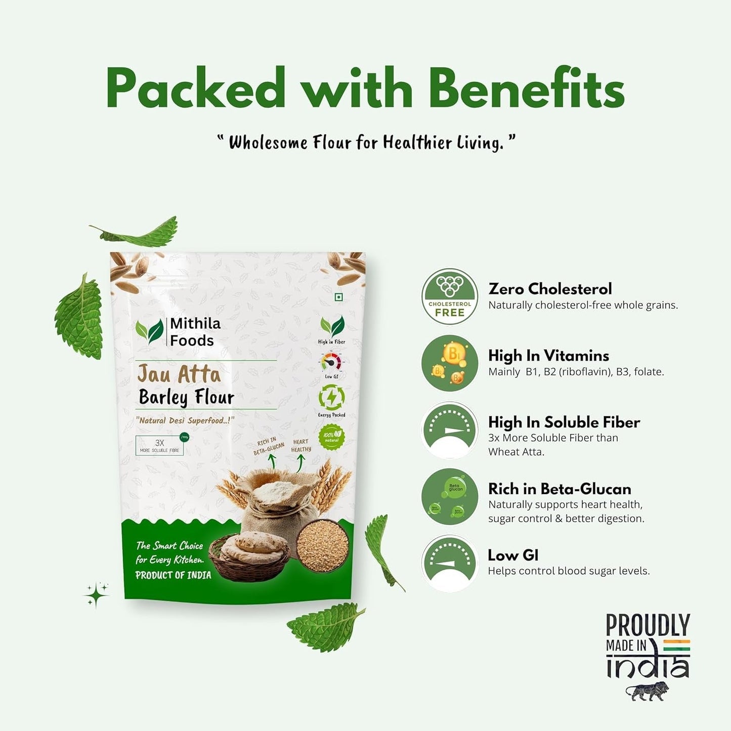 Mithila Foods Jau Atta