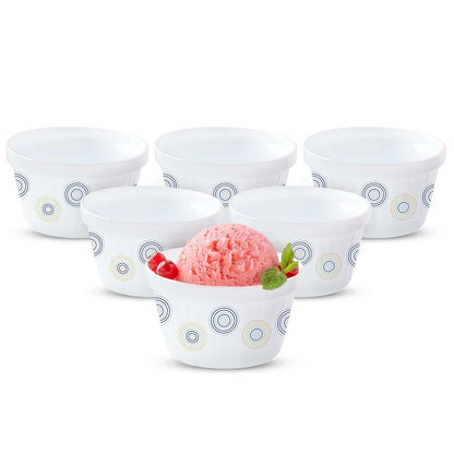 Borosil Larah Opalware Sorbet Ice Cream Bowl Set