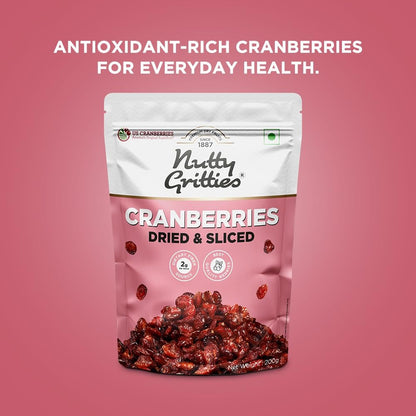 Nutty Gritties Dried US Cranberries -  200g