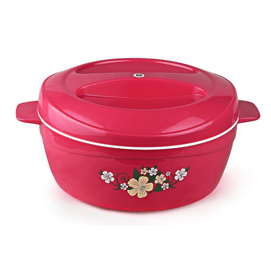 Cello Roti Plus Insulated Casserole Hot Pot Box Case with Lid 2000 ml Pink