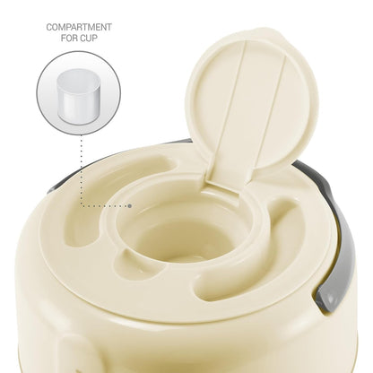 MILTON Kool Pristine 7 Insulated Plastic Water Jug, 5.25 litres, Grey