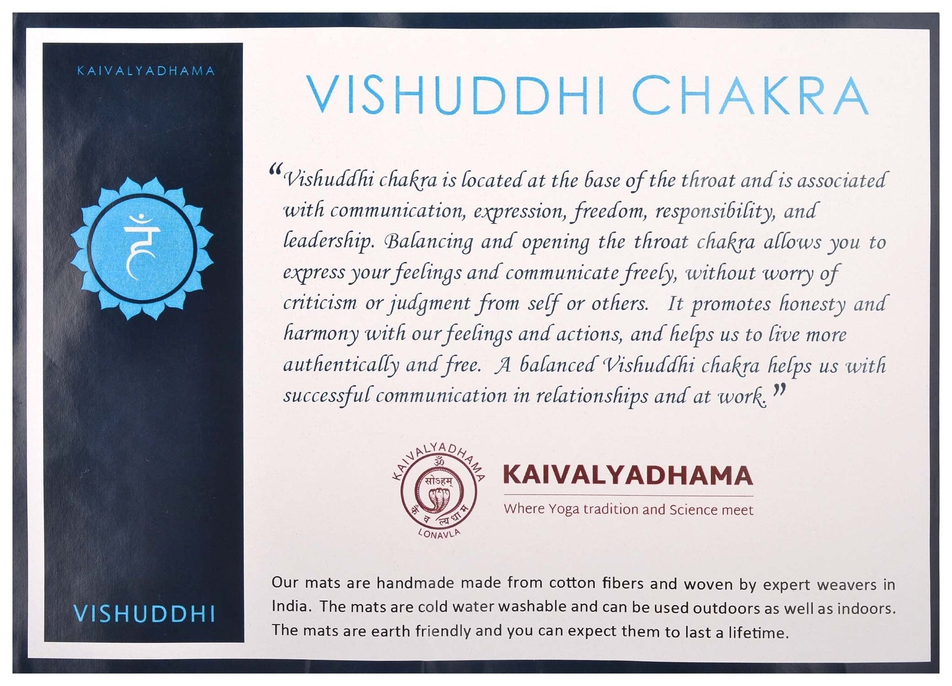 Arka Kaivalyadhama Vishuddhi Chakra Best Yoga Mat