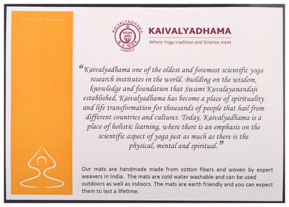 Arka Kaivalyadhama Parvatasna Eco friendly Yoga Mat