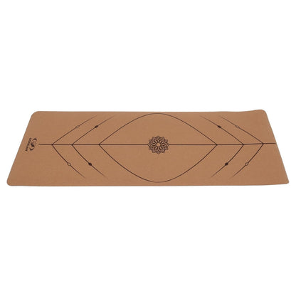 Cougar Cork Rubber Yoga Mat for Women and Men 8 MM Thick