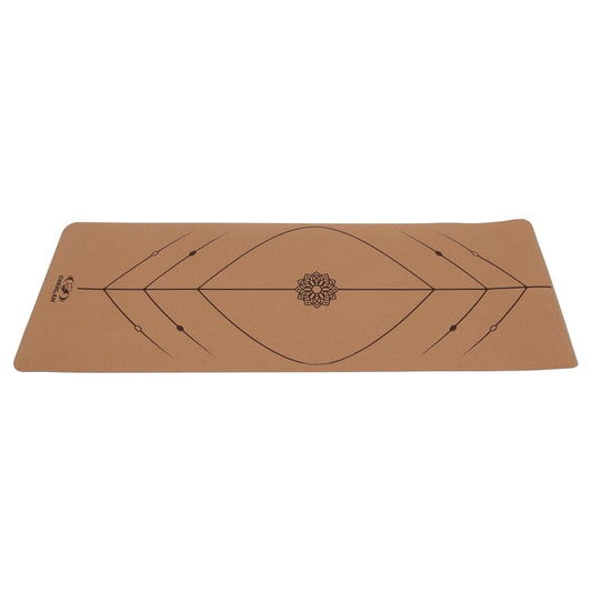 Cougar Cork Rubber Yoga Mat for Women and Men 8 MM Thick