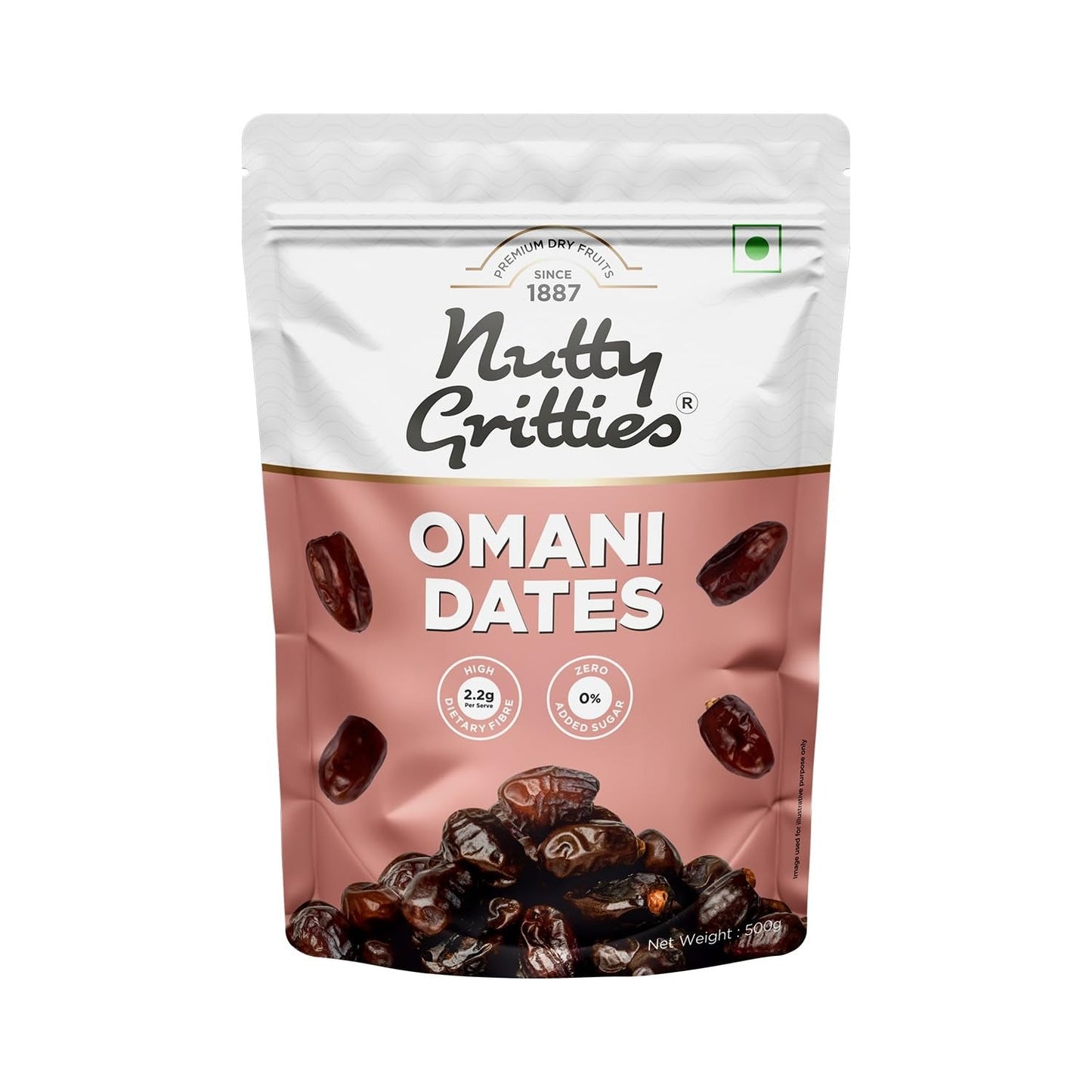Nutty Gritties Premium Dates Omani - 500g