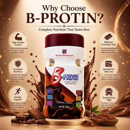 British Biologicals B-Protin Powder Chocolate Flavour