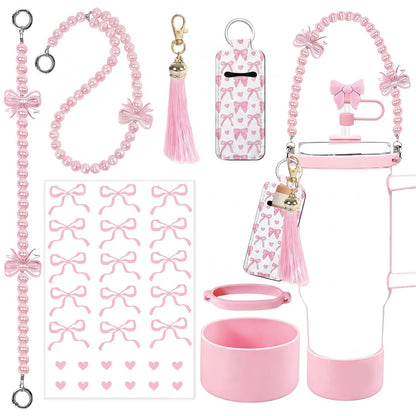 House of Quirk 5 Accessories Set -  (Pearl Pink, Tumbler Not Included)