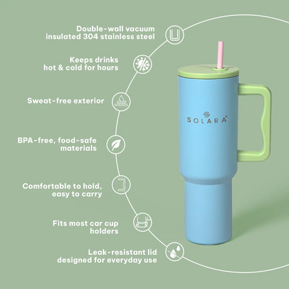 Solara Echo Vacuum Insulated Stainless Steel Water Bottle - 1.2 L