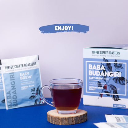 Toffee Coffee Roasters Baba Budangiri Coffee Easy Brew (Hot Brew) Bag