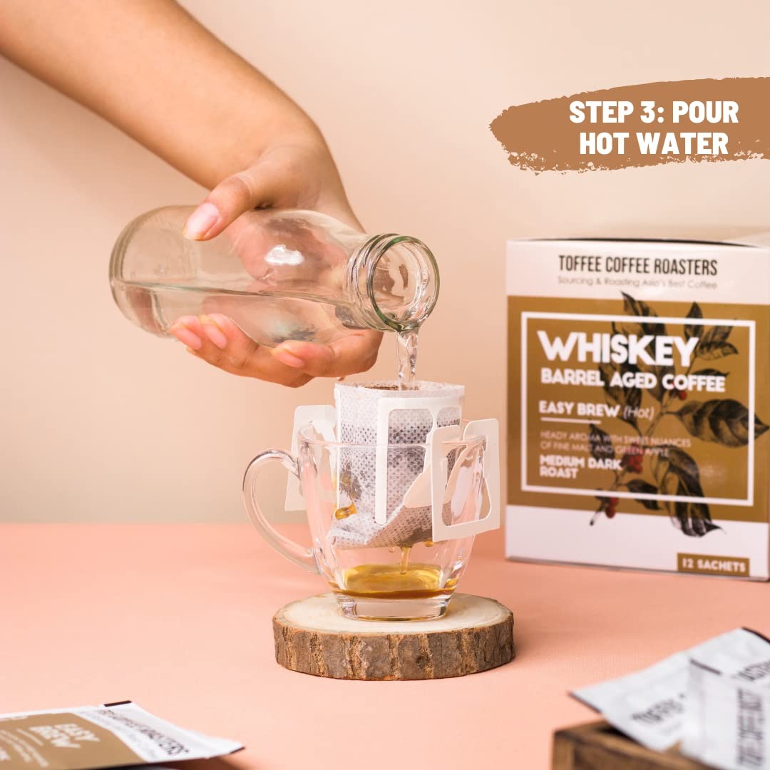 Toffee Coffee Roasters Single Malt Whiskey Barrel Aged Grounded Coffee