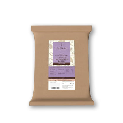 Cocoacraft 33% White Chocolate Couverture White Chocolate Baking Bar