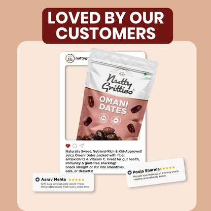 Nutty Gritties Premium Dates Omani - 500g