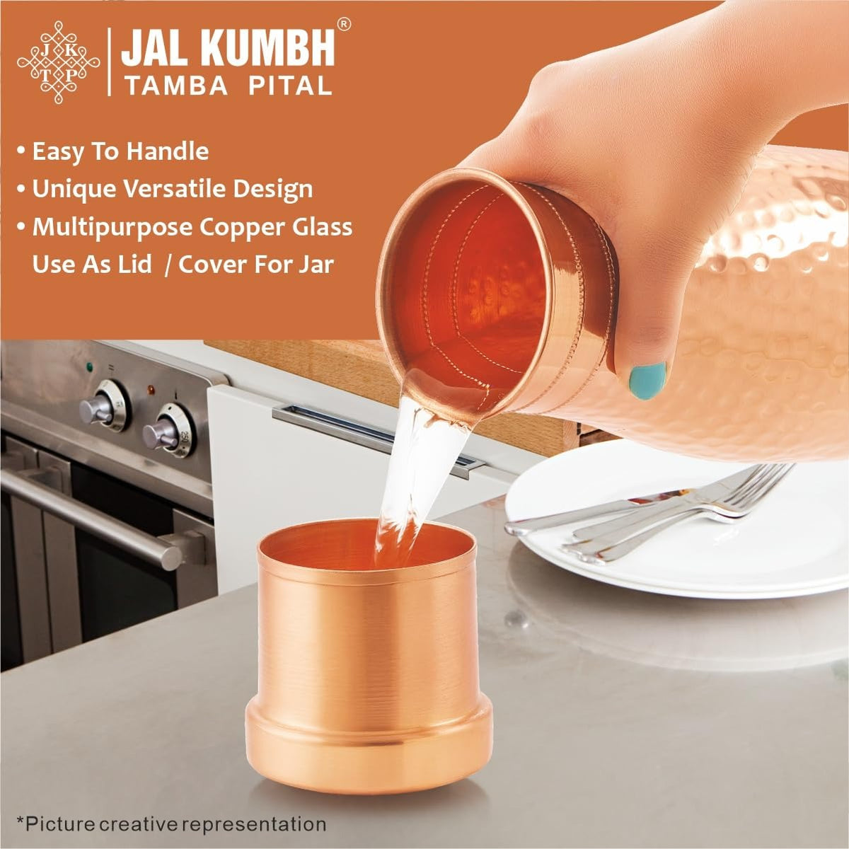Tosaa Jalkumbh Copper Bedroom Pot