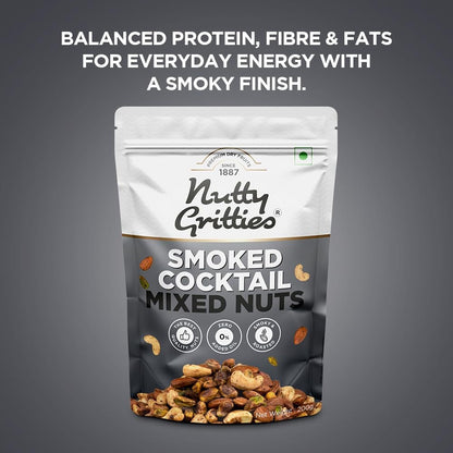 Nutty Gritties Premium Smoked Cocktail Mixed Nuts - 200g