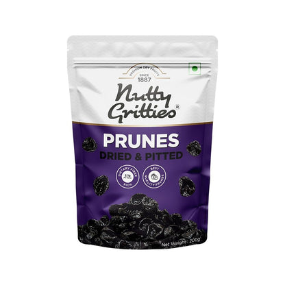Nutty Gritties California Pitted Prunes Dried Fruit Plums - 200g