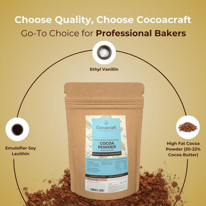 Cocoacraft Dark Cocoa Powder with 20% Cacao Butter