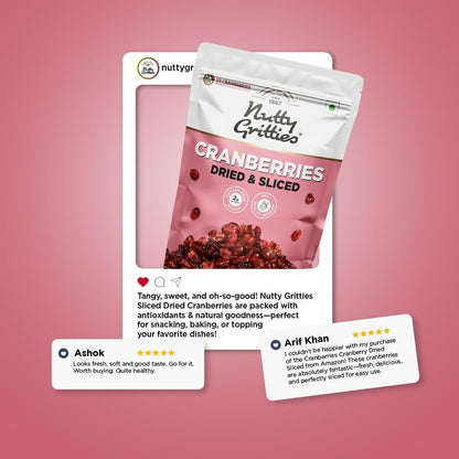 Nutty Gritties Dried US Cranberries -  200g