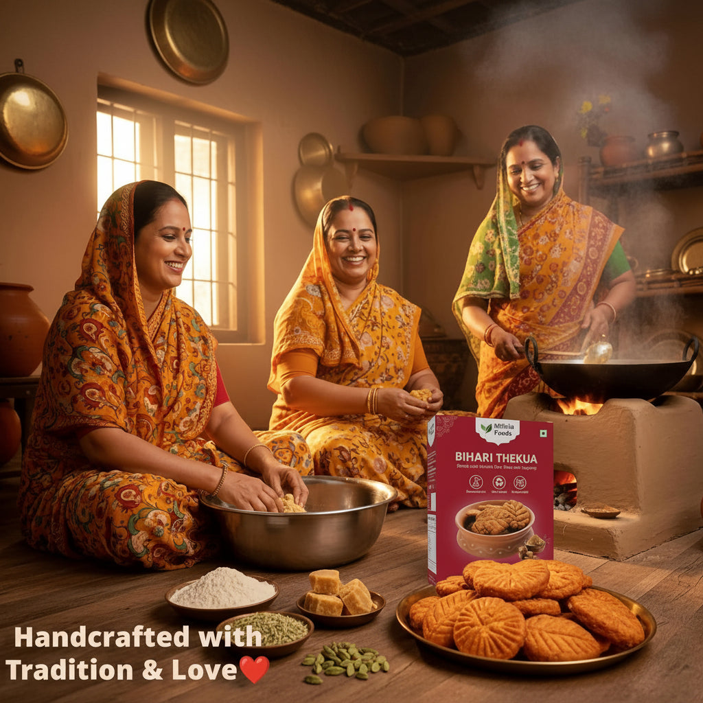 Mithila Foods Bihari Thekua with Jaggery & Shuddh Desi Ghee