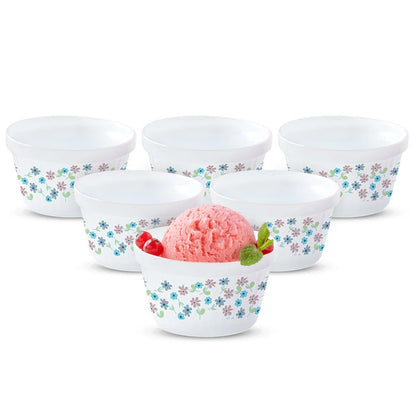 Borosil Larah Opalware Jubilee Ice Cream Bowl Set