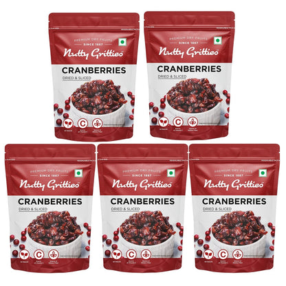 Nutty Gritties Dried US Cranberries -  200g