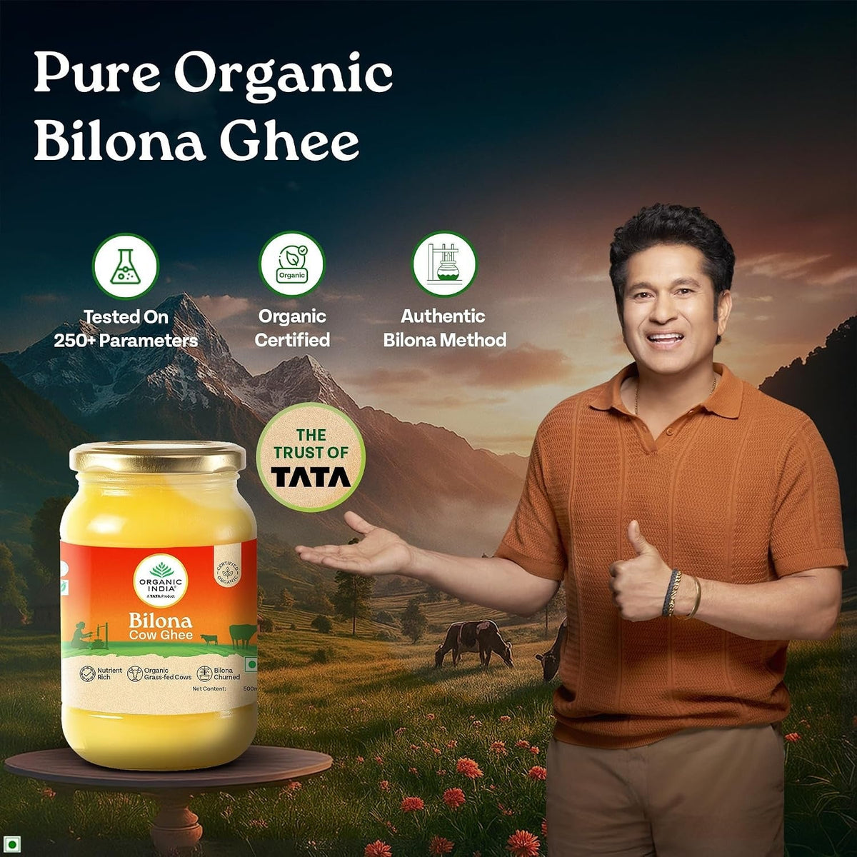 Organic India Pure Bilona Ghee - 500ml