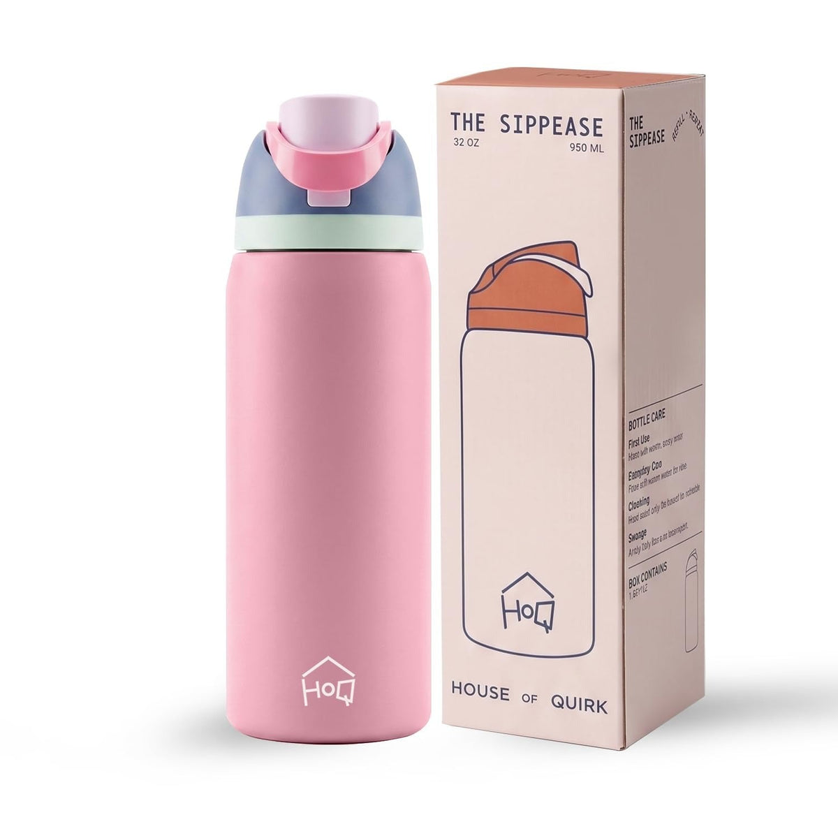 House of Quirk Sippease Stainless Steel Water Bottle -  950ML
