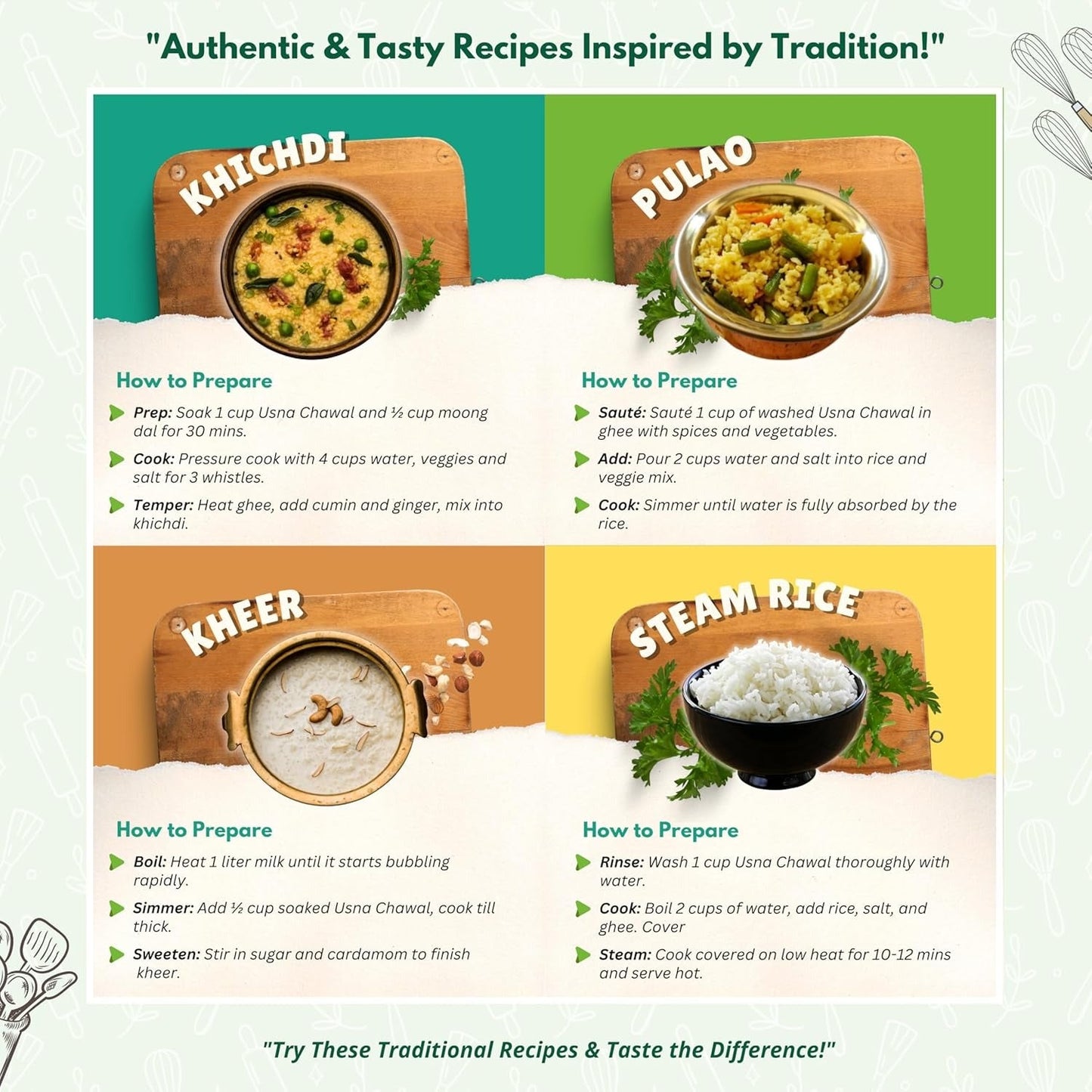 Mithila Foods Usna Chawal - Authentic Bihari Parboiled Rice