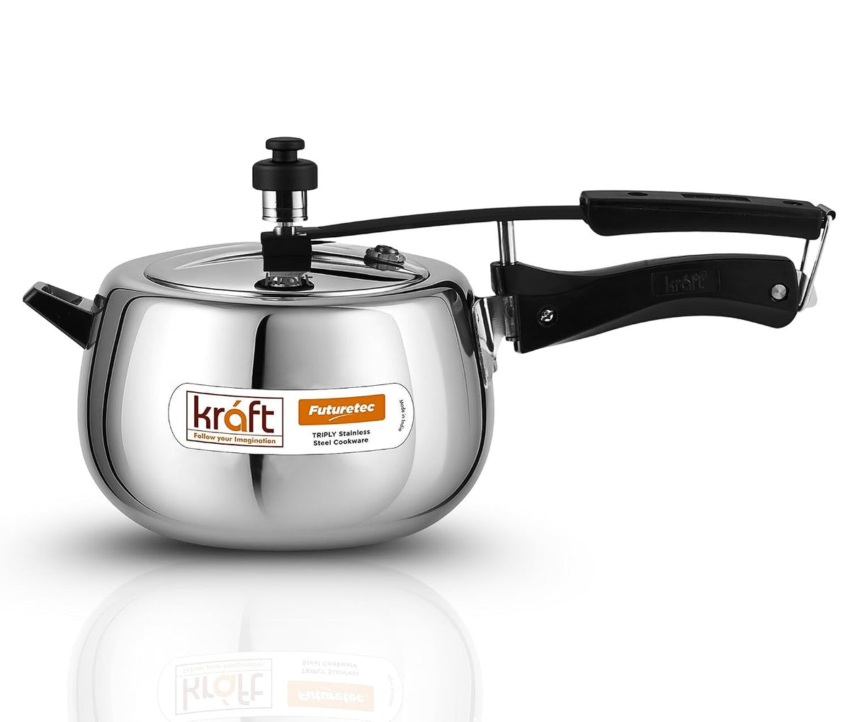 Kraft Futuretec Triply Stainless Steel Pressure Cooker Inner Lid - 2 Litres