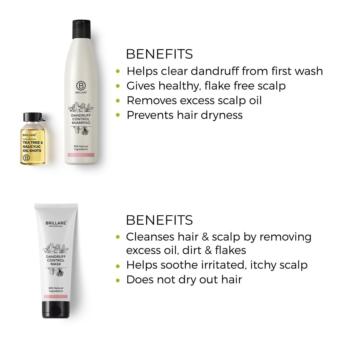Brillare Complete Dandruff Treatment Combo