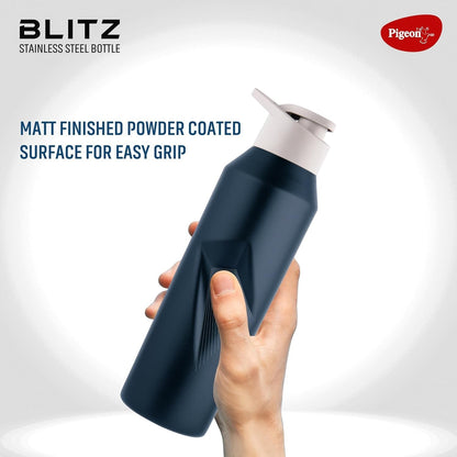 Pigeon Blitz Stainless Steel Water Bottle With Sipper Cap - Blue