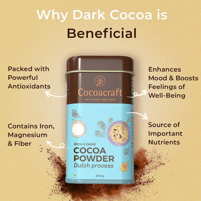 Cocoacraft Rich Dark Cocoa Powder - 200g