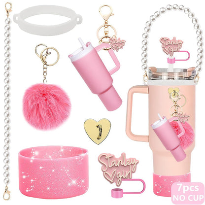 House of Quirk 5 Accessories Set -  (Pearl Pink, Tumbler Not Included)
