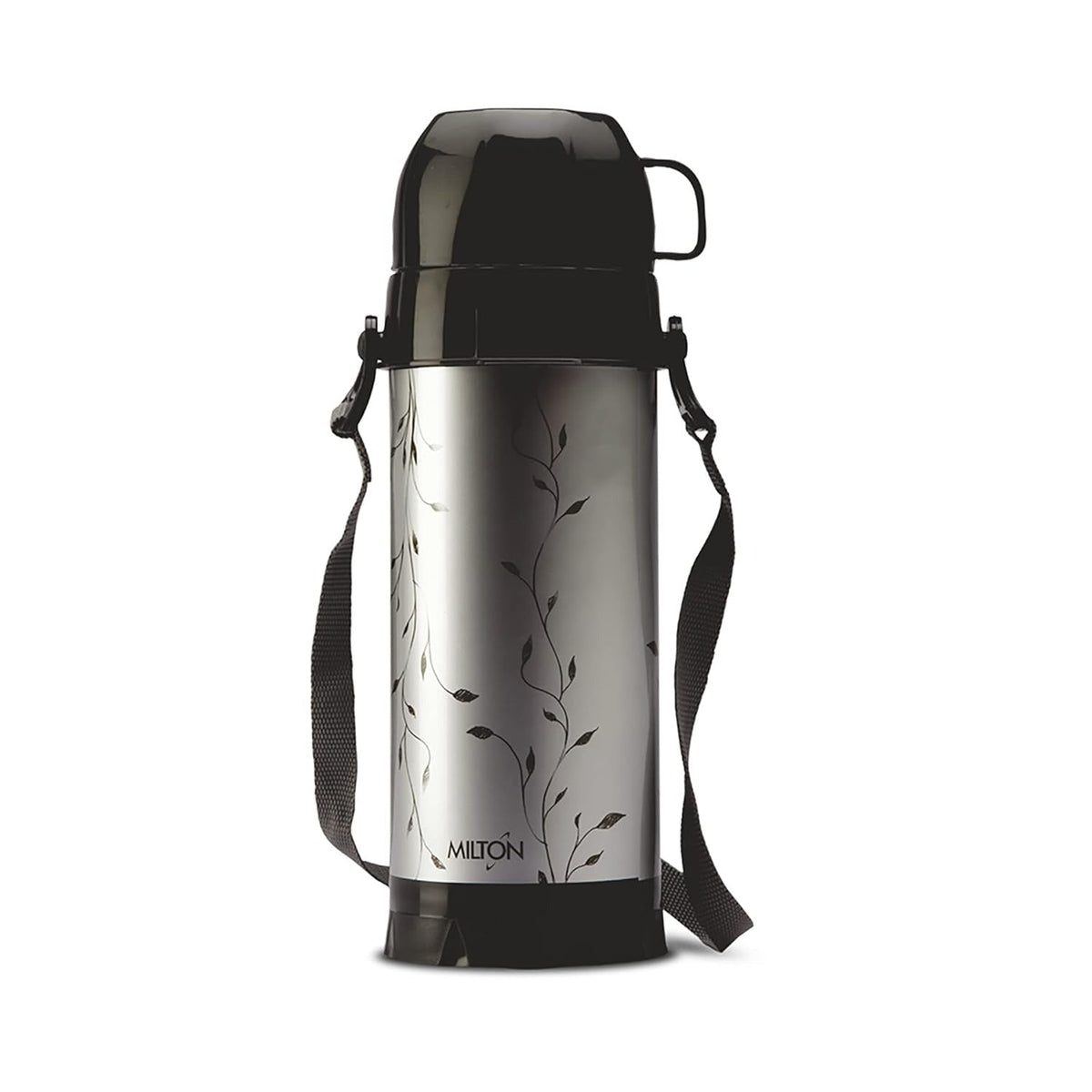 Milton Eiffel 1000 Vacuum Insulated Thermos Flask with Strap to Carry, 910 ml, Long Hours Hot