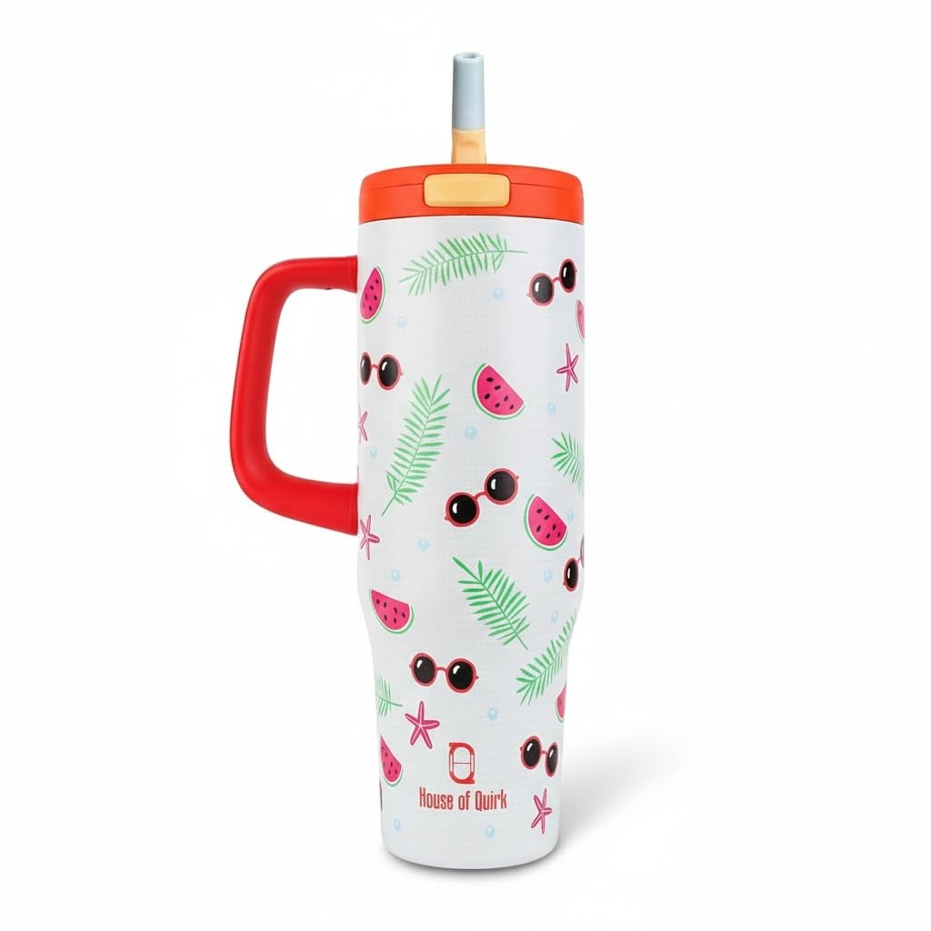 House of Quirk 1200ML Stainless Steel Tumbler -  (Tropical Pop)