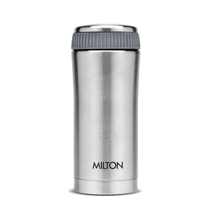 Milton Optima 500 Thermosteel Hot and Cold Flask, 450ml, Silver