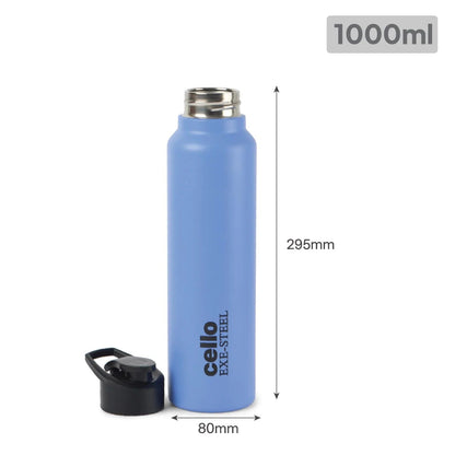 Cello Solido Exe Single Walled Stainless Steel Water Bottle