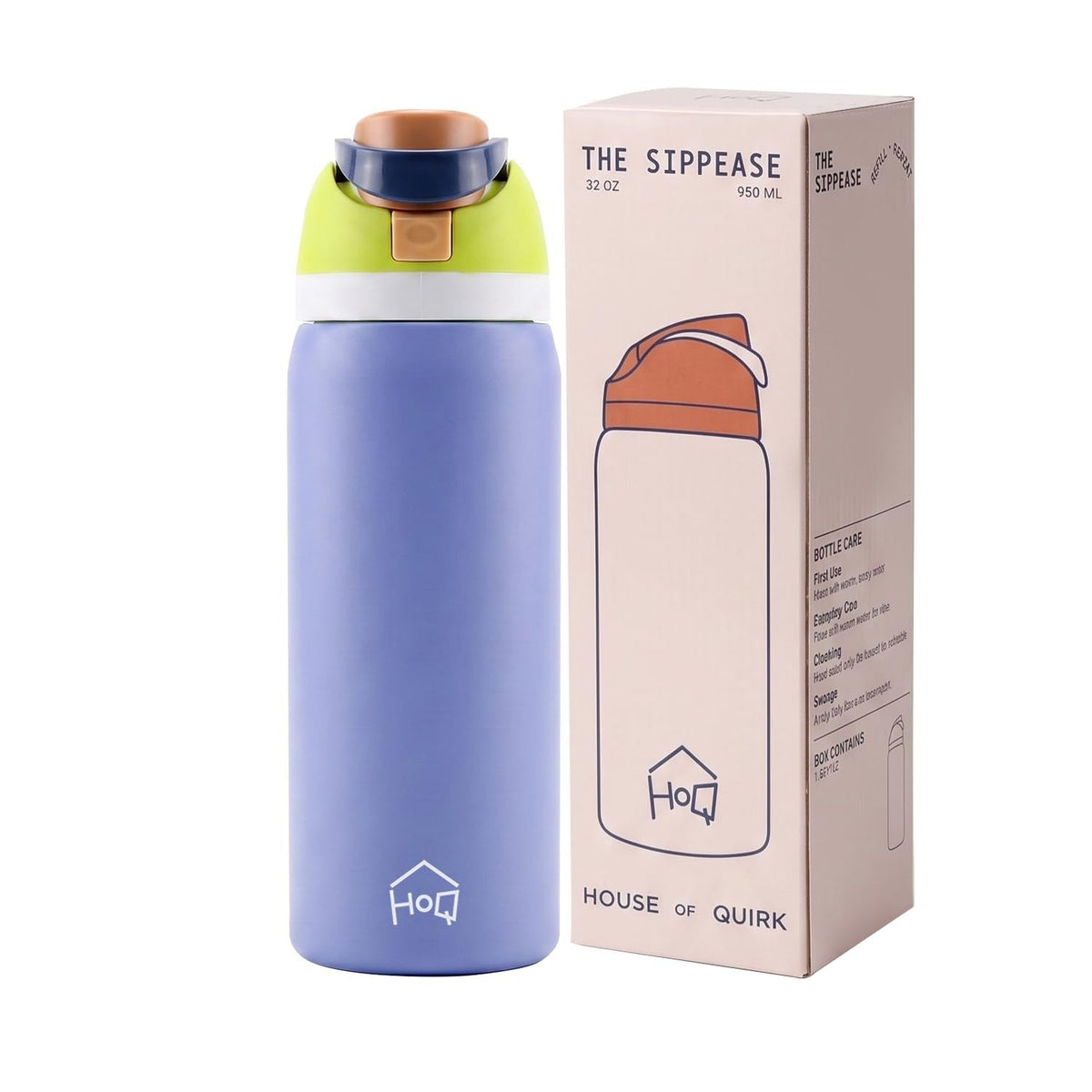 House of Quirk Sippease Stainless Steel Water Bottle -  950ML