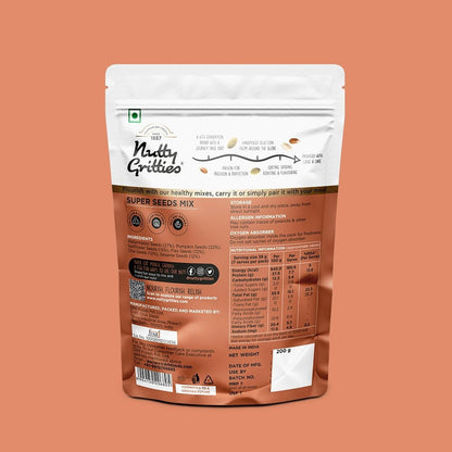 Nutty Gritties Premium Super Seed Trail Mix - 200g