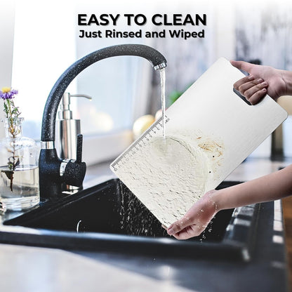 Kraft Stainless Steel Chopping Board for Kitchen - 31L x 20W cm