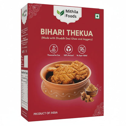 Mithila Foods Bihari Thekua with Jaggery & Shuddh Desi Ghee