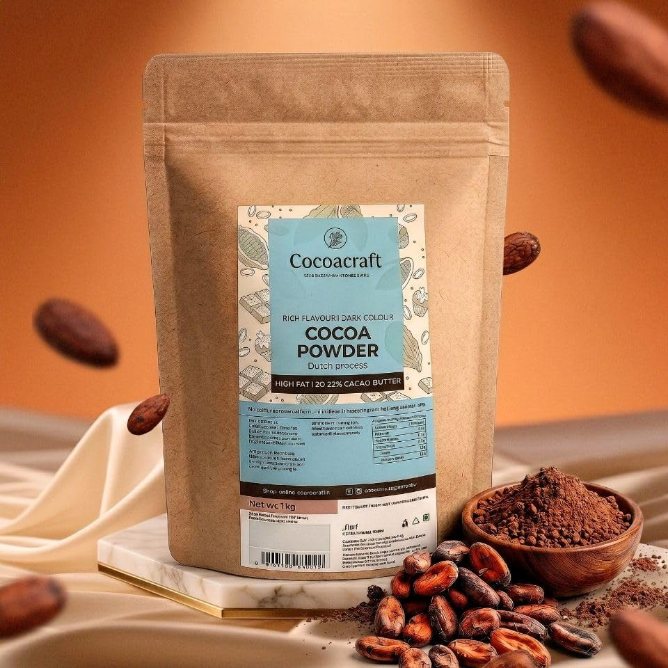 Cocoacraft Dark Cocoa Powder with 20% Cacao Butter