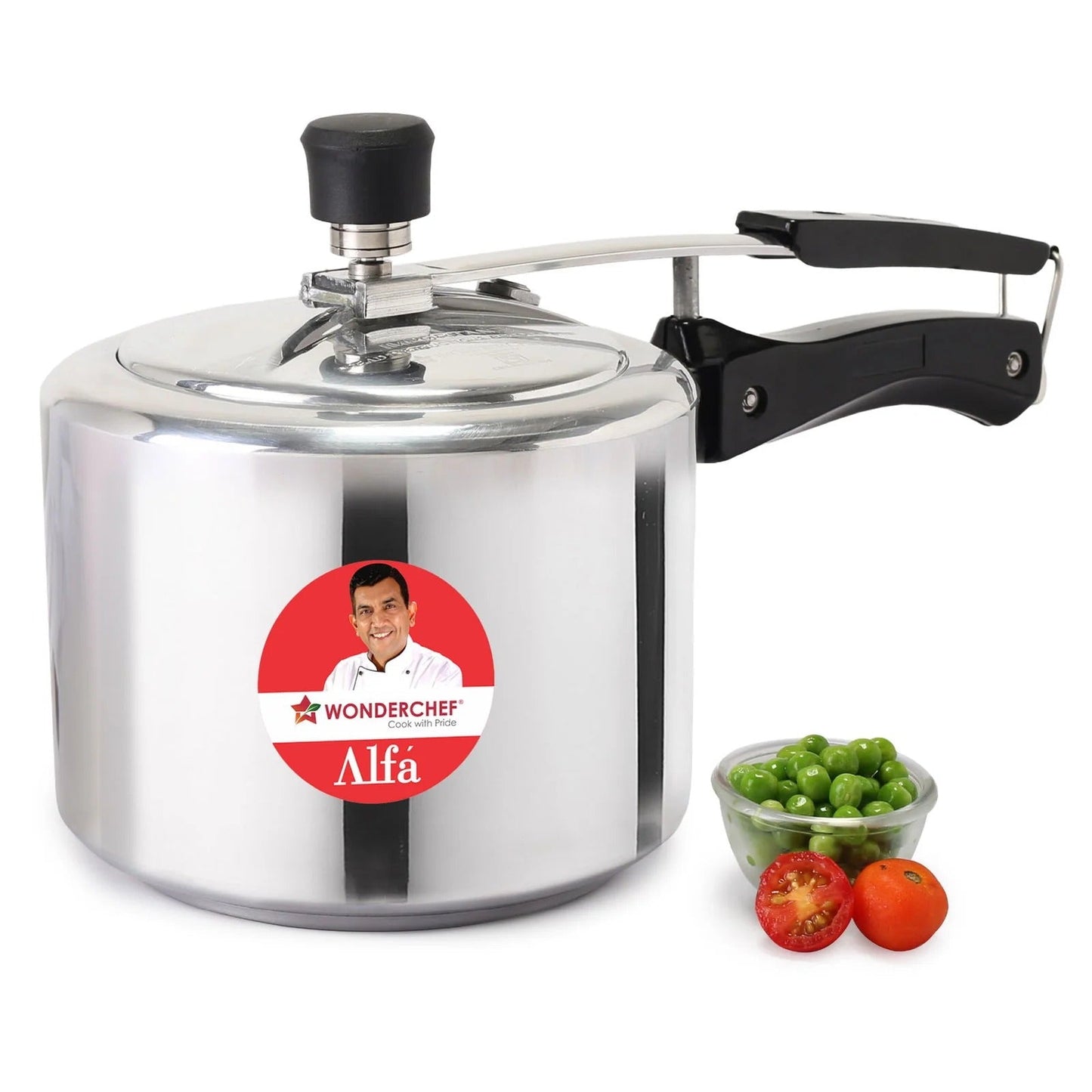Wonderchef Alfa Aluminium Inner Lid Pressure Cooker 3L Induction Compatible