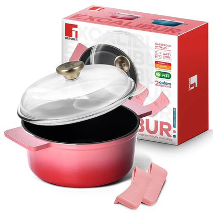 Bergner Excalibur Light Cast Iron Casserole with Lid