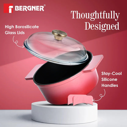 Bergner Excalibur Light Cast Iron Casserole with Lid