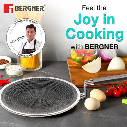 Bergner Hi-Tech Roti Tawa Stainless Steel Non-Stick