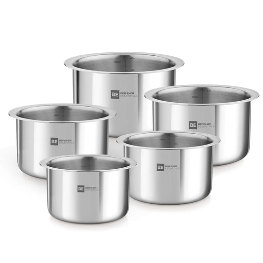 Bergner BE Essentials 5 Pcs Tope Set Stainless Steel (BGIN-6249)